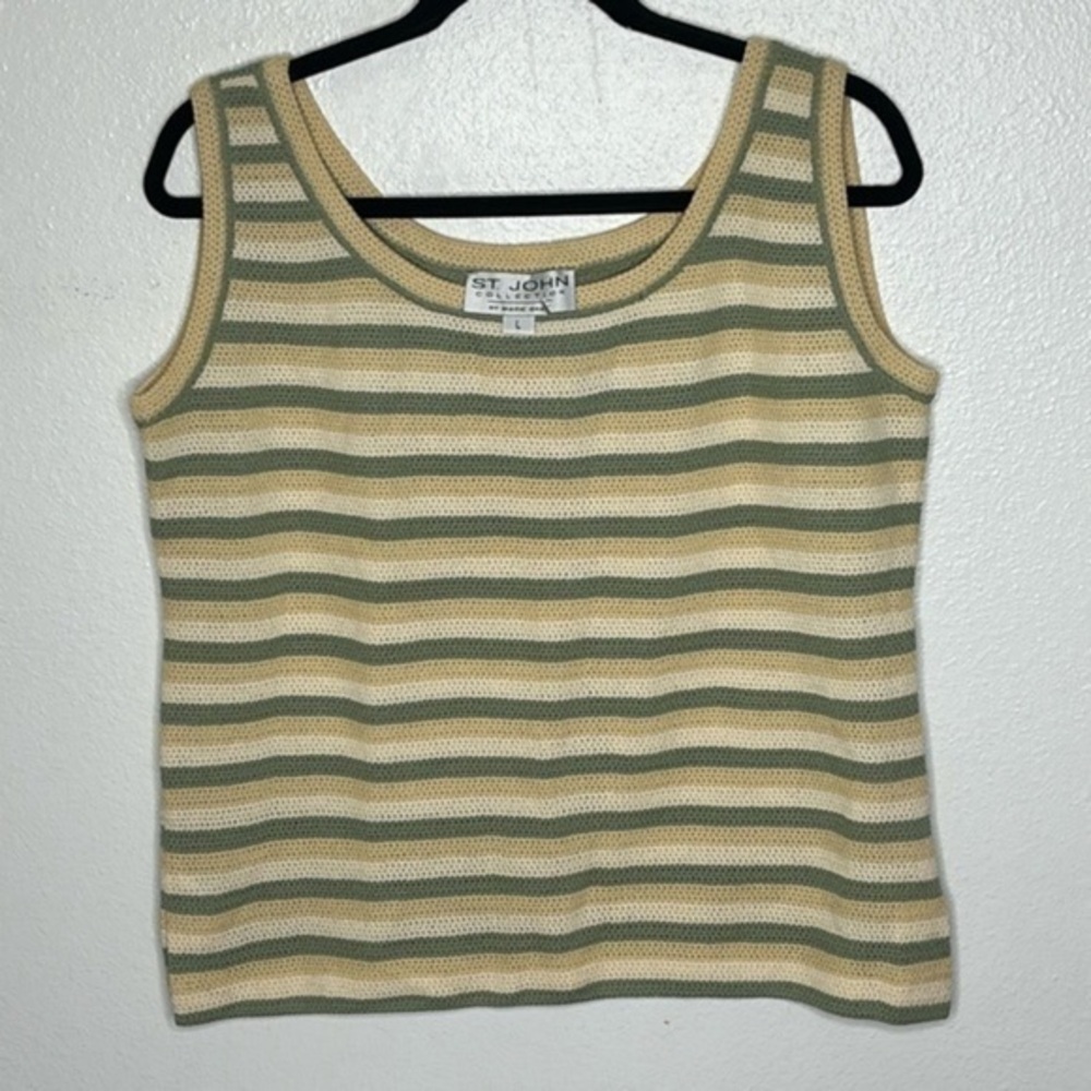 St John Collection Knit Sleeveless Top Sz large